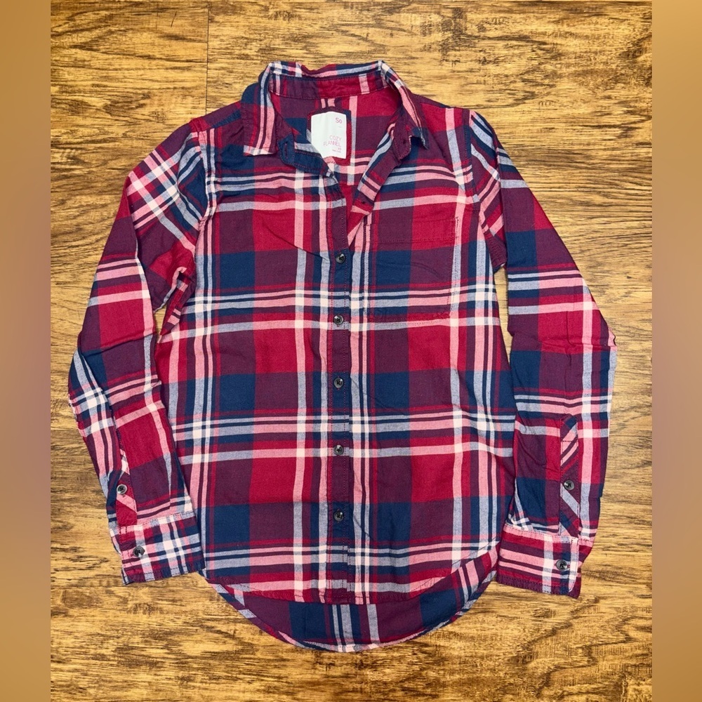 SO Cozy Flannel Shirt Size XS